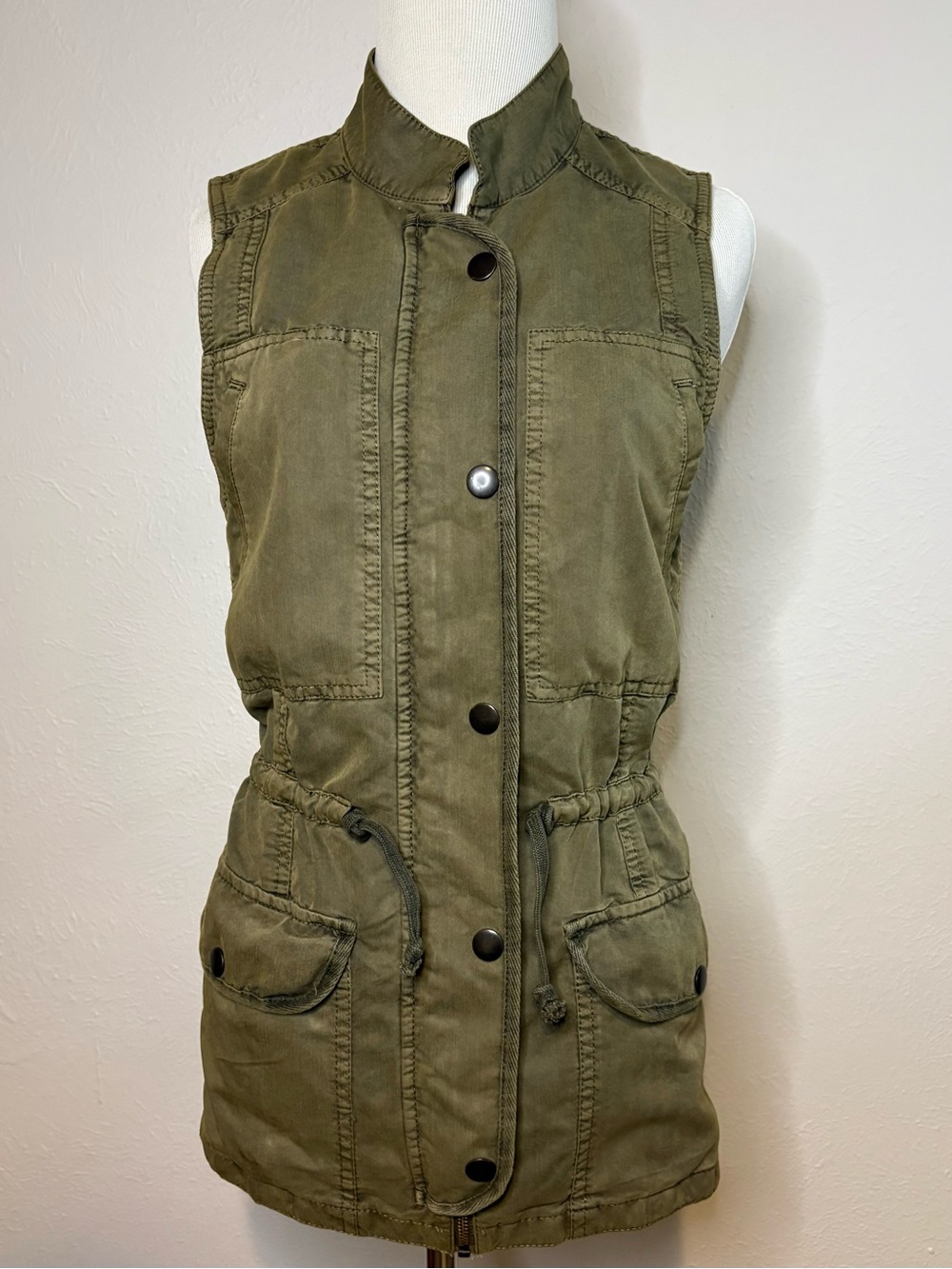 Hinge Olive Utility Vest - Women’s Size Small